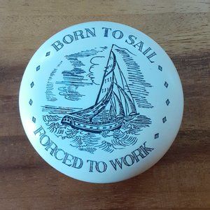 Nautical-themed sailor humorous paperweight